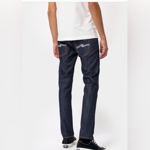 NUDIE JEANS Thin Finn in Dry Ecru Embo Size 31 - Picture 5 of 13